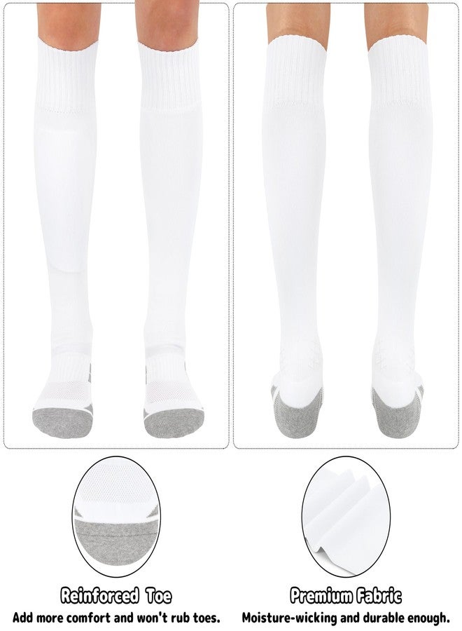 Olreco جوارب كرة قدم للأطفال من أولريكو، جوارب بيسبول للأطفال، جوارب كرة قدم للبنات، جوارب بيسبول بيضاء، جوارب كرة قدم للأطفال، جوارب بيسبول للأطفال الصغار - Image 5